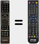 Replacement remote control for RC4840 (23103896)