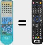 Replacement remote control for RC867