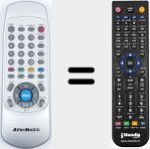 Replacement remote control for RM-EB