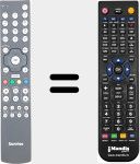 Replacement remote control for SUNR001