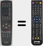 Replacement remote control for SR-62A