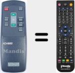 Ersatzfernbedienung f&uuml;r ADA885