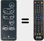 Replacement remote control for T612