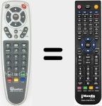 Replacement remote control for Aston003