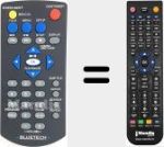 Replacement remote control for Bluetech002