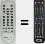 Replacement remote control for BK3B-C4
