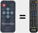 Replacement remote control for MIT001