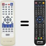 Replacement remote control for PRI002