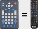 Replacement remote control for R005