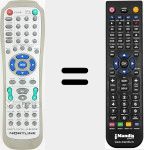 Ersatzfernbedienung f&uuml;r RC-D010E