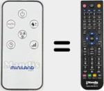 Replacement remote control for REMCON1872