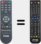 Replacement remote control for Scoop001
