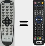 Replacement remote control for T-10