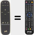Replacement remote control for Polk (RE91141)