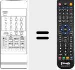 Replacement remote control for REMCON167
