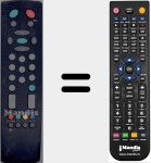 Replacement remote control for RC 2100 (20087557)