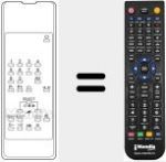 Replacement remote control for REMCON256