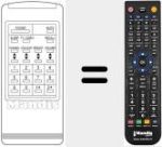 Replacement remote control for REMCON1275