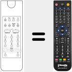 Replacement remote control for REMCON354