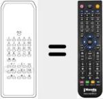 Ersatzfernbedienung f&uuml;r REMCON708