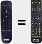 Replacement remote control for REMCON1281