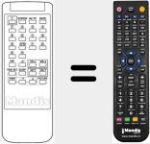 Replacement remote control for RCF05