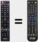 Replacement remote control for CBL39B980S