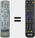 Replacement remote control for REMCON1391