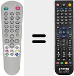 Replacement remote control for REMCON636