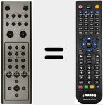 Replacement remote control for REMCON196