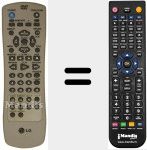 Replacement remote control for REMCON538