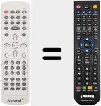 Replacement remote control for REMCON155