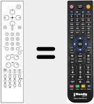 Replacement remote control for RC15431541