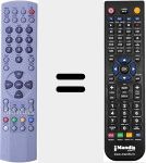 Replacement remote control for 0094011261A