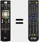 Replacement remote control for 6710V00142R