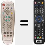 Replacement remote control for REMCON466