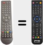 Replacement remote control for Lava001