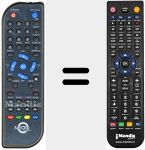 Replacement remote control for REMCON733