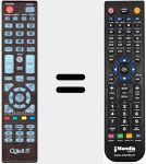 Replacement remote control for LE32T1239E