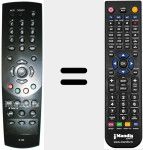 Replacement remote control for R-105