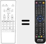 Ersatzfernbedienung für RC2143