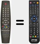 Replacement remote control for RC5011