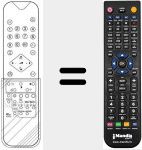Replacement remote control for RC61331