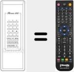 Replacement remote control for REMCON1242