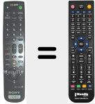 Replacement remote control for RMT-V 407 C (147727511)