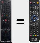 Ersatzfernbedienung f&uuml;r SR 2106 FH