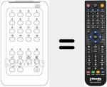 Replacement remote control for REMCON854