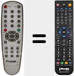 Replacement remote control for 119