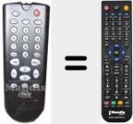 Replacement remote control for 9162002 (RC17)