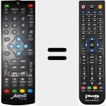 Replacement remote control for 011122